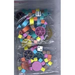 TRIVIAL PURSUIT REPLACEMENT GAME PIECES FOR ORIGINAL GAME (COULD BE 