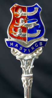 Vintage Hastings England Sterling Silver Souvenir Spoon  