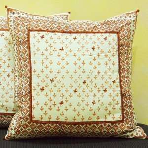   Pillow Cover Hand Block Printed Design (18 Square)