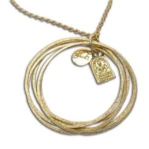  Bangle Necklace Buddha Recylcled Brass Jewelry