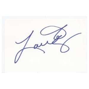  LAINIE KAZAN Signed Index Card In Person 