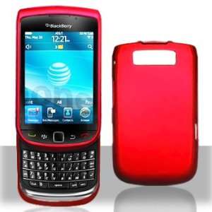  Blackberry Torch 9800 Red Rubberrized HARD Protector Case 