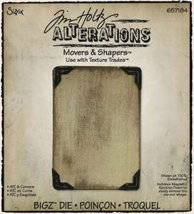 Tim Holtz Sizzix Die ATC & CORNERS Movers & Shapers 65  
