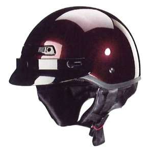 Zox Banos Half Helmet Black Cherry Red   2x Automotive