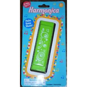  Green Harmonica for Children, 10 Holes of C, Ages 5 