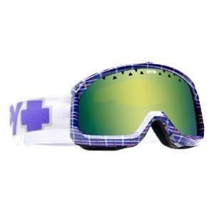  Spy Trevor Goggles   Mens Plaid Frame with Yellow/Green 
