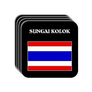  Thailand   SUNGAI KOLOK Set of 4 Mini Mousepad Coasters 