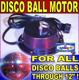 New 6 8 12 Disco Mirror Ball AC electric 1rpm MOTOR  