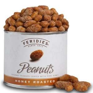 FERIDIES Honey Roasted Peanuts, 9 Ounce Can  Grocery 