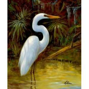  Kilian   Tropical Egret I Giclee Canvas