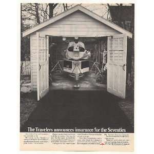   Module in Garage The Travelers Insurance Print Ad