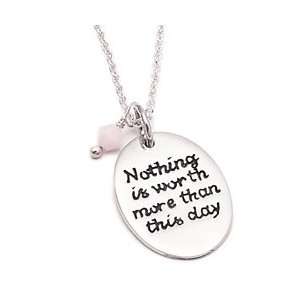 Baroni Nothing Is Worth More  Breast Cancer Necklace Baroni 
