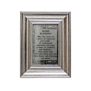  English Home Blessing with Wood Style Frame and Jerusalem 