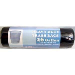  26 Gallon Black Trash Bags Case Pack 36 