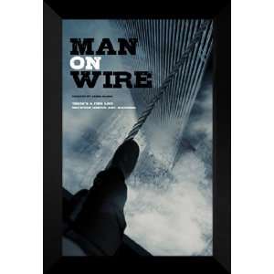  Man on Wire 27x40 FRAMED Movie Poster   Style B   2008 