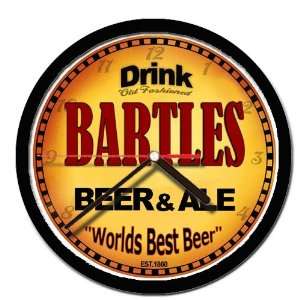  BARTLES beer and ale cerveza wall clock 