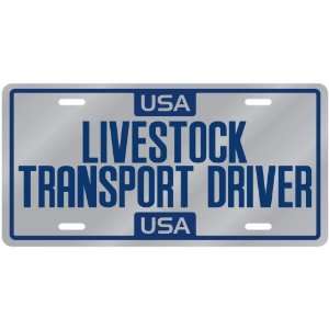  New  Usa Livestock Transport Driver  License Plate 