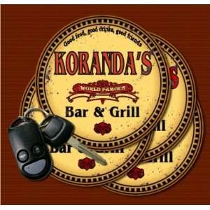  KORANDAS Family Name Bar & Grill Coasters Kitchen 