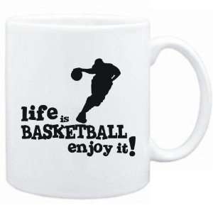  New  Life Is Basketball  Enjoy It   Mug Sports