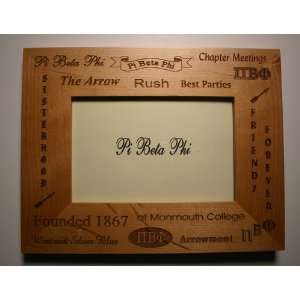  Pi Beta Phi   Wood Picture Frame 