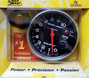 AUTOMETER SPORT COMP MONSTER TACHOMETER 10,000 RPM 5  