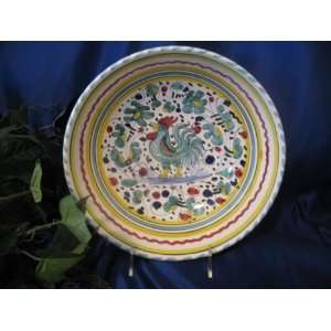    Deruta Orvieto Green Serving Bowl from Italy