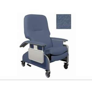   Care Recliner with Drop Arms, EA, Steel Blue