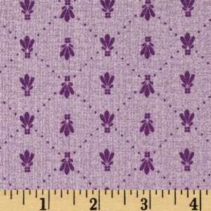  44 Wide Laura Ashley Laila Fans Purple Fabric By The 