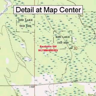   Map   Baudette SW, Minnesota (Folded/Waterproof)