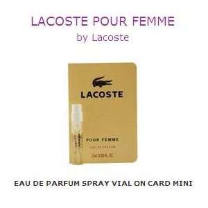  LACOSTE POUR FEMME by Lacoste Eau De Parfum Spray Vial On 