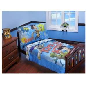  Toy Story   Toys in Action Toddler Bedding 4 Piece Set 