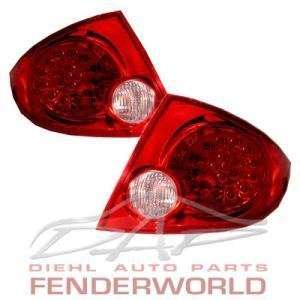  CHEVY COBALT 4DR 05 07 LED RED EURO/JDM TAIL LIGHTS 