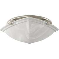 766BN Classic Square Brushed Nickel Bathroom Fan with Light