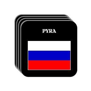  Russia   PYRA Set of 4 Mini Mousepad Coasters 