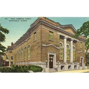 1940s Vintage Postcard Third Christian Church   Indianapolis Indiana