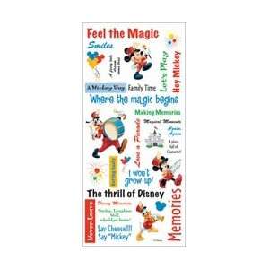  Disney Stickers/Borders Packaged   Mickey Phrase Sheet 