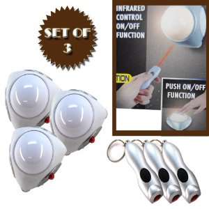  REMOTE CONTROL INDOOR TOUCH LIGHT (SET OF 3)