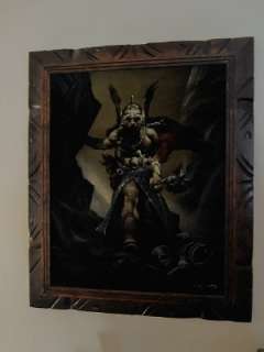 really awesome i believe this is the norse god odin this is a oil on 