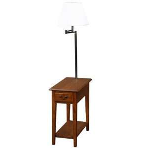  Favorite Finds Chairside Lamp Table   Medium Oak