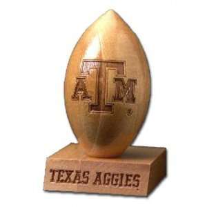  Texas A&M Aggies 5/8 Scale Laser Engraved Wood Football 