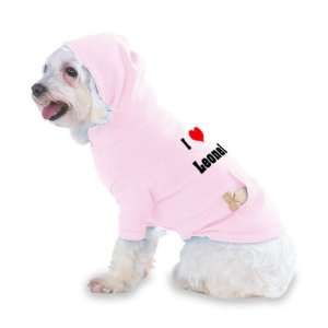  I Love/Heart Leonel Hooded (Hoody) T Shirt with pocket for 