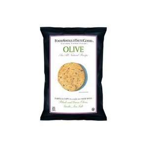  Food Should Taste Good Tortilla Chips Olive    6 oz 
