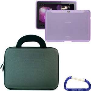   Purple) with Carabiner Key Chain for the Samsung Galaxy Tab 10.1 Inch