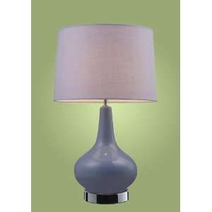 Light Table Lamp In A Purple & Chrome Finish 