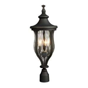  Grand Aisle 3 Light Post Mount In Weathered Charcoal