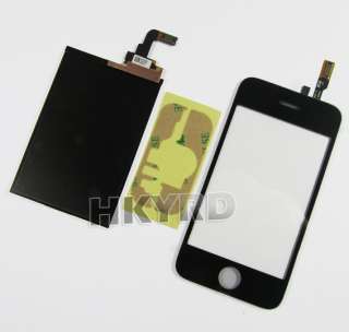 Black LCD Display&Touch screen Digitizer+Adhesive For Iphone 3G  
