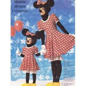  Simplicity 7730 Walt Disney Minnie Mouse Costume Pattern 