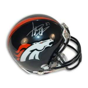  Atwater Denver Broncos Mini Helmet Autographed Sports Collectibles