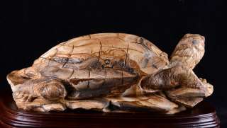   Natural Picture Jasper Tortoise/Turtle Sculpture, Stone Carving #U80