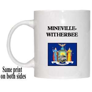   State Flag   MINEVILLE WITHERBEE, New York (NY) Mug 